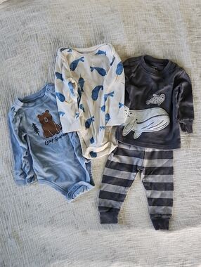 6m Bundle Of Bodysuits And Pjs